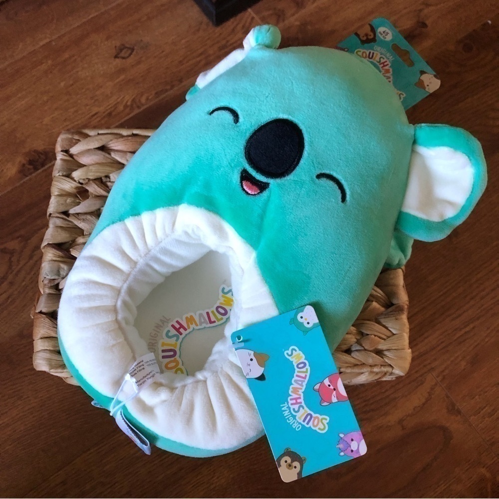 Squishmallows teal koala Slippers